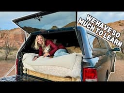 We Shouldn't Have Sold Our Truck Camper - First Night Sleeping In Our Truck Shell