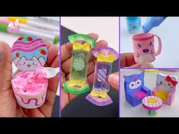 14 Easy Craft Ideas / DIY Miniature Crafts Idea / school craft / miniature craft / how to make