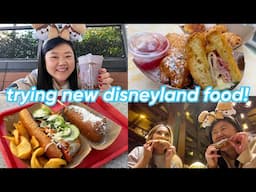 trying new disneyland food 😋, filming lunar new year 🧧 + dinner w/ magic journeys! ✨