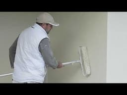 How to paint cement rendered walls using a roller.