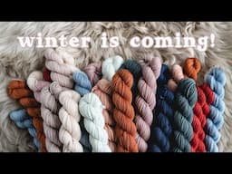 Winter is coming! ❄️ a look at our WINTER TONAL yarn palette