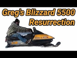 Greg's Blizzard 5500 Resurrection. Vintage Ski Doo Snowmobile.