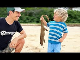 Teaching My Toddler How To Catch and Cook His Own Food From the Wild