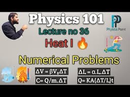 Phy101 lecture 36 Numerical| Physics101 lec36 numericalPhy101 final term exams preparation 2025.