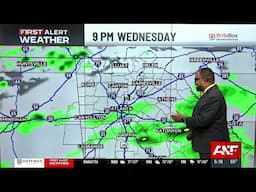 First Alert Forecast: Mostly cloudy and warm today, rain returns tonight