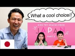 Japanese Reacts to "Kids Try Snacks from Japan (Part2)" by HiHo Kids