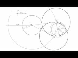 How to Draw the External & Internal Tangent Circles with a given radius to 2 Given Circles