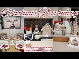 Dining Room & Kitchen Christmas Decorating 2024 | Apartment Holiday Decorate with me