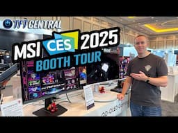 MSI’s Latest 2025 Monitors Announced – CES Booth Tour