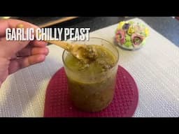 GARLIC GREEN CHILLI PEAST !@sprinkleofsalt #recipe #easyrecipe #cooking #cookingchannel