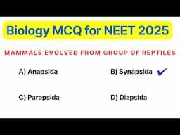 Biology MCQs for NEET 2025 | Most Important MCQ Questions 01