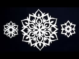 Paper snowflake - How to make a paper snowflake