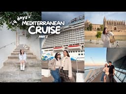 raw weekly vlog inside the cruise ship, walking tour of italy & spain, food trip!