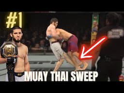 P4P #1 UFC Fighter Uses Muay Thai Sweeps!  You Should Too