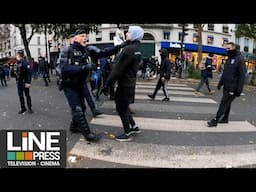 Violences faites au femmes. Tensions entre groupes de manifestants / Paris - France 23 novembre 2024