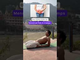 One yoga pose for menstrual Cramps & Pain #yoga #yogapractice #yogalife #reels