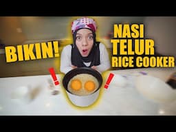 SAJIDAH MASAK MAKANAN VIRAL NASI TELUR RICE COOKER | SAJIDAH HALILINTAR COOKING STYLE