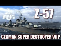 Z-57 German Kriegsmarine Super Destroyers World of Warships Wows DD