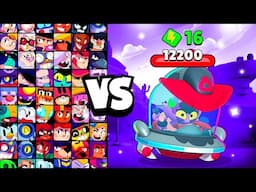 EXTRATERRESTRIAL EVE vs ALL BRAWLERS! With 16 POWER-UPs! | Brawl Stars