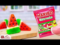 Amazing Miniature Watermelon Jelly With Haribo Recipe | ASMR Cooking Mini Food