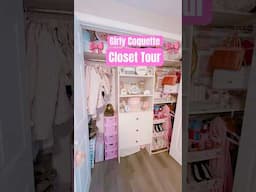 Girly Closet Tour 🎀👗🩷 #closettour #closet #closetgoals #coquette