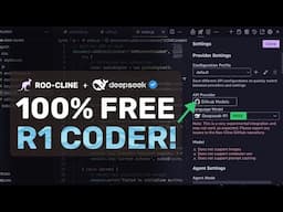 RooCode + FREE Github Deepseek R1 API : This is CRAZY FREE AI CODER with Deepseek R1!