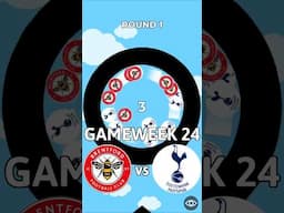 Brentford vs Tottenham - MARBLE RACE PREMIER LEAGUE #shorts #premierleague #brentford #tottenham