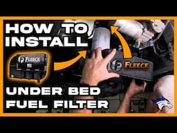 How To Install Fleece Under Bed Fuel Filter: 6.7L Powerstroke #powerstroke #diesel #fordtruck #howto