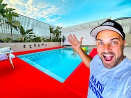 We Built a Backyard Swim Up Cinema!