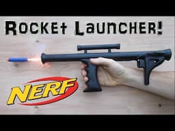 Mini Nerf Rocket Launcher!  (Homemade!) Experimental