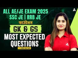 SSC JE/RRB JE CBT 2/All AE/JE 2025 | GK GS Most Expected Questions | By Pinki Mam