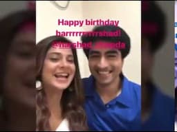 jennifer winget and harshad chopra celebrating birthday of harshad.