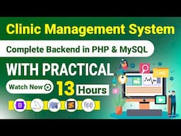 Complete ⚕️Clinic Management System💊 with PHP & MySQL | PHP & MySQL Back-end Tutorial Step-by-Step🚀