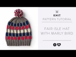 How to Knit a Polka Dot Fair Isle Hat | Free Pattern | With Marly Bird