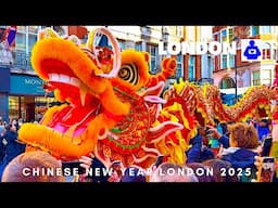 Colourful CHINESE NEW YEAR London 2025 🇬🇧 Year of the Snake Celebrations 🐍 CNY London Parade |4K HDR