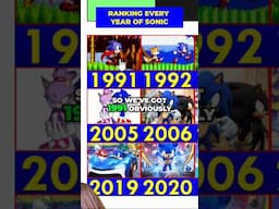 Ranking EVERY Year Of Sonic! (1991) #sonic #sonicthehedgehog