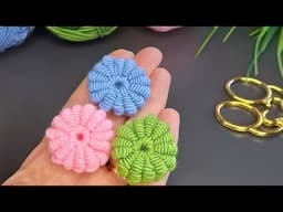 Very easy crochet knitted decorative flower making🦋Eays crochet knitting patterns