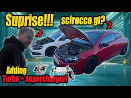 BUILDING A SUPERCHARGED VW SCIROCCO GT: ADDING BIGGER TURBO + SUPERCHARGER and more!