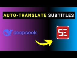 DeepSeek R1 AI - Install and Auto Translate Subtitles in Subtitle Edit - Step-by-Step