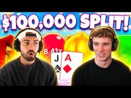 WE SPLIT $100,000 AND GAMBLED IT!