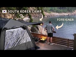 🇰🇷 Foreigner CAMPING in SOUTH KOREA  [ Exploring Korean ways of camping, SOLO Relaxing ASMR ]