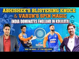 Abhishek's Blistering Knock & Varun's Spin Magic | India Dominates England in Kolkata! #indvseng