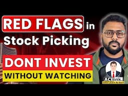 Spot Bad Stock in simple steps | Red Flags in Stocks | Stock Market for Beginners | Bharath Shankar