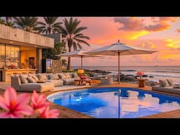 Bossa Nova Jazz and Calming Ambiance at Dawn - Luxury Beach Resort with Soothing Jazz