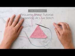 Pirouette Shawl Tutorial: Beginning At Live Stitch | Purl Soho