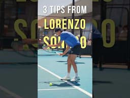 3 Tips From Lorenzo Sonego #tennis