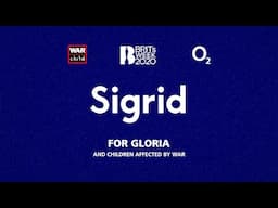 BRITs Week together with O2, for War Child 2020 - Sigrid for Gloria