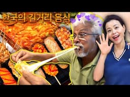 Dad tries நம்ம ஊரு Korean Street Foods 🔥💜