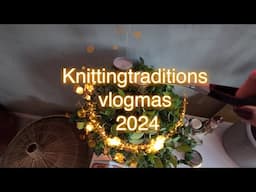 Knitting Traditions VLOGMAS 2024 part 1- baking sourdough pie, thrifted decor and sausage making