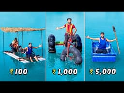 Crazy Boat Making Challenge – ₹10 vs ₹100 vs ₹500...🤣| कौन बनाएगा सबसे  मजेदार Boat 🚤💥